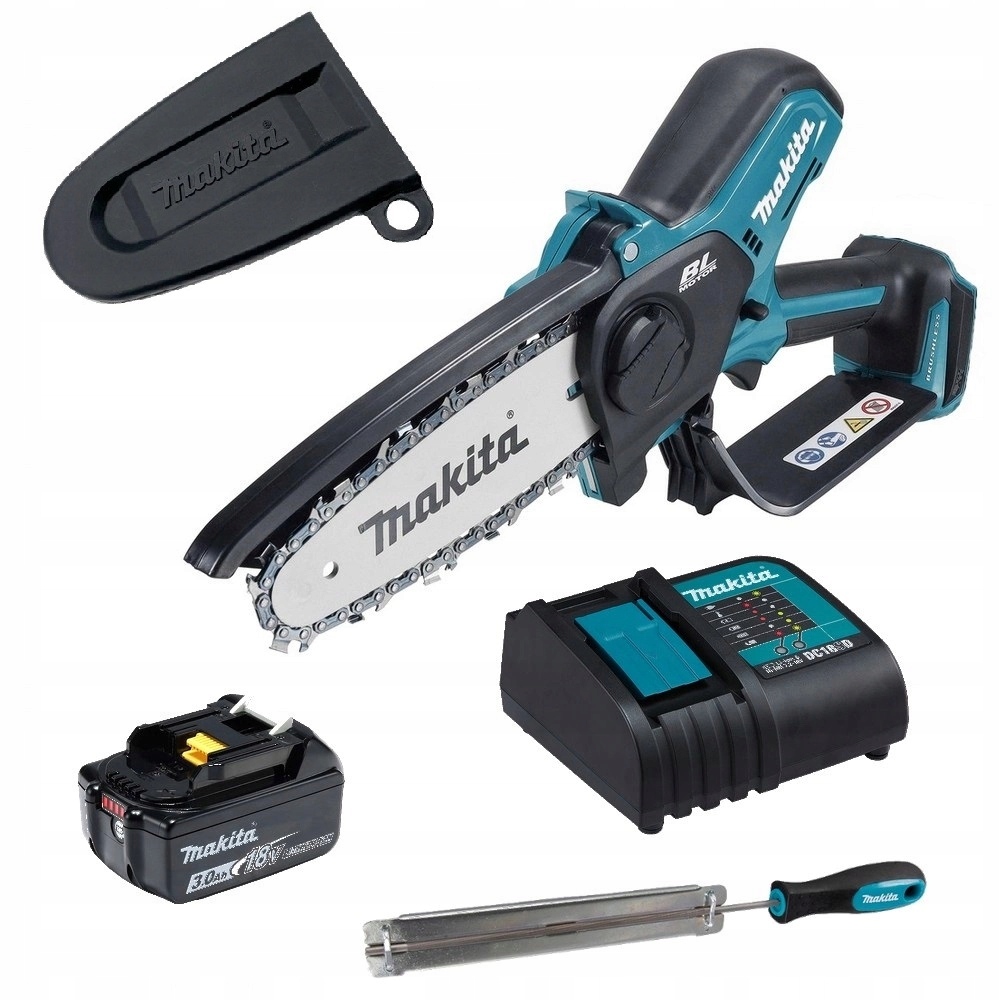 Makita Kompaktní Řetězová Pila Na Větve 18V DUC150 Aku Nabíječka 2 Kg