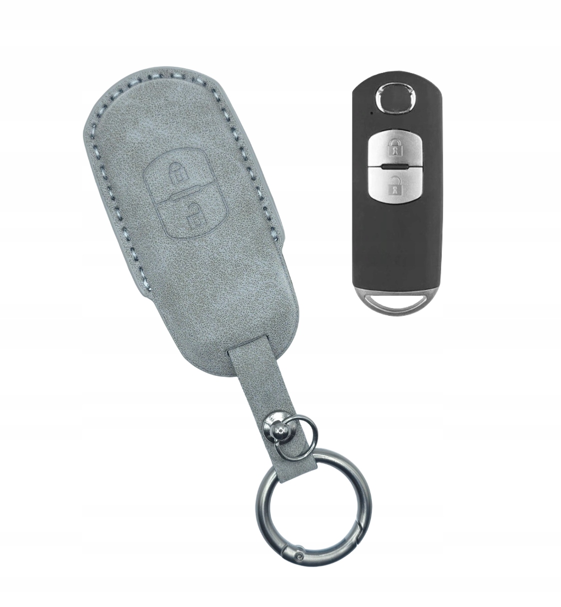 Etui pokrowiec klucz keyless brelok Mazda 3 5 6 CX-5 CX-7 CX-9 MX-5 2 skóra