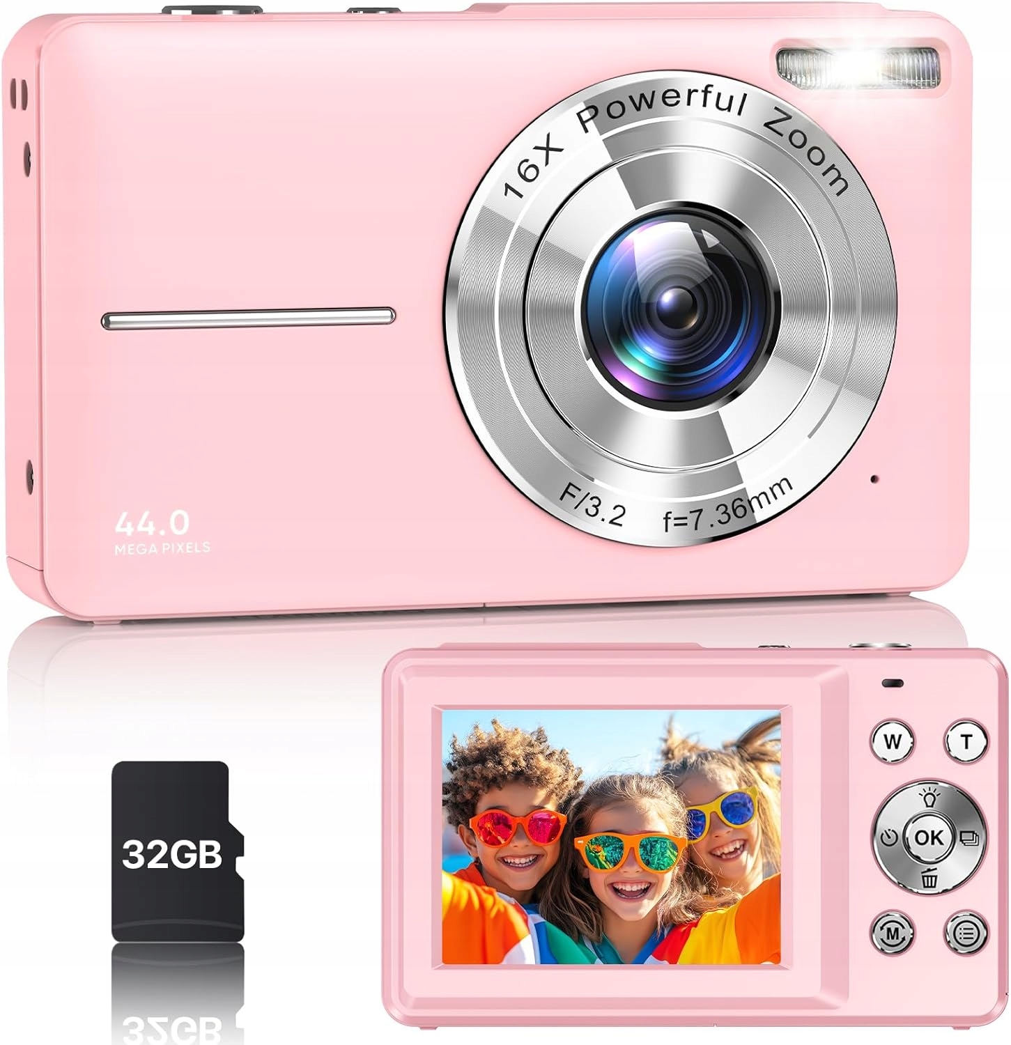 Digitální Fotoaparát Kamera 1080P 44MP 16X Zoom Nahrávání Videa