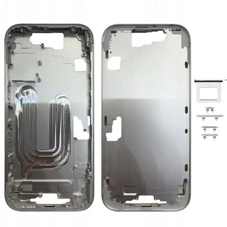 Obudowa Korpus Middle Frame Przyciski Ramka Do Apple iPhone 17 White Biały