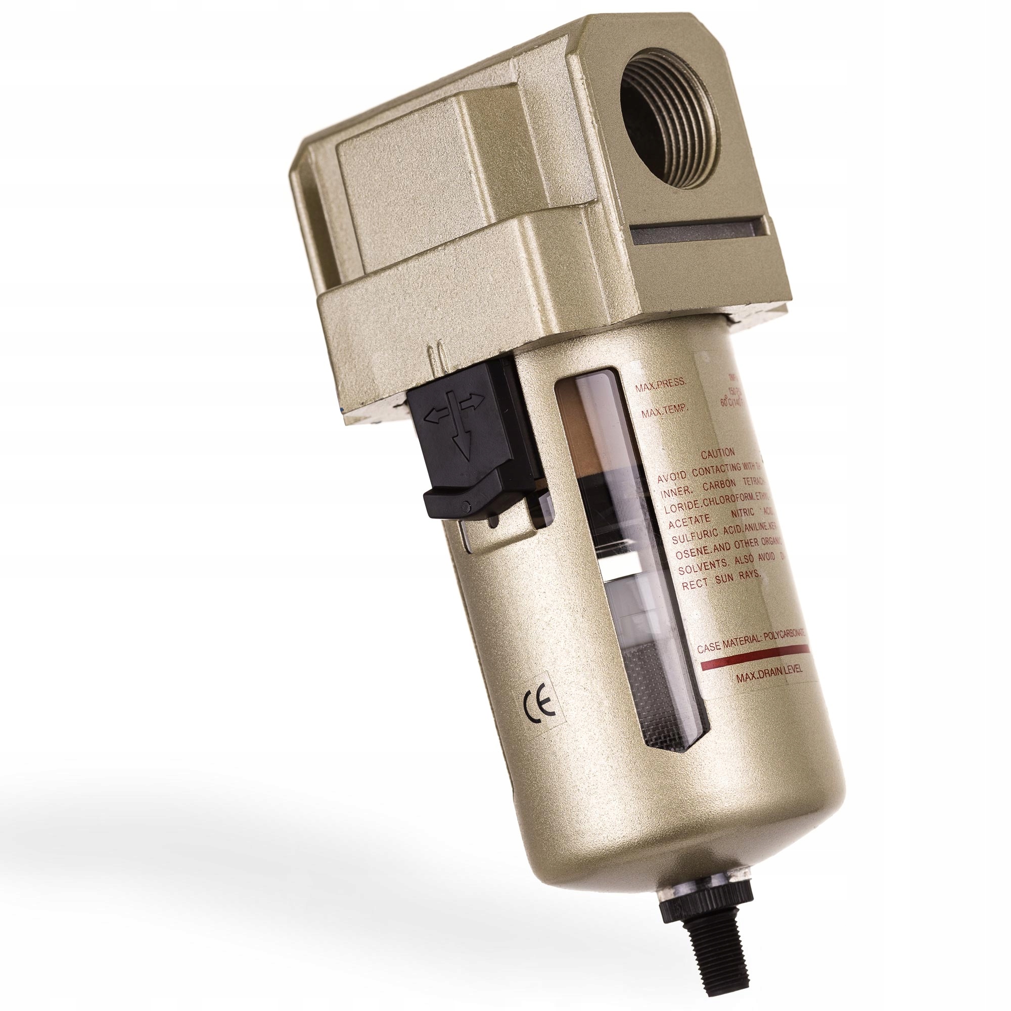 Vzduchový Filtr Pneumatický Separátor 175 MM 0,04 MM S Automatickým Vypouštěním
