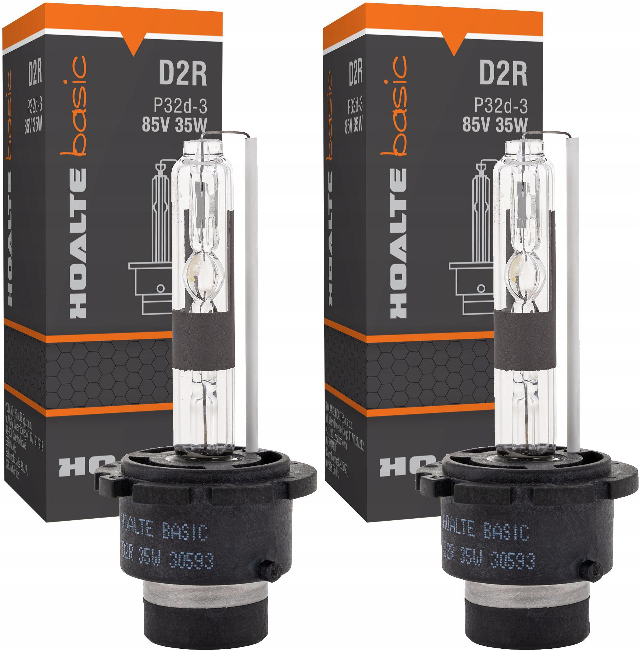 2x Żarówka Ksenonowa Xenon D2R 6000K 35W Żarnik Palnik Hoalte Basic 85V Kpl