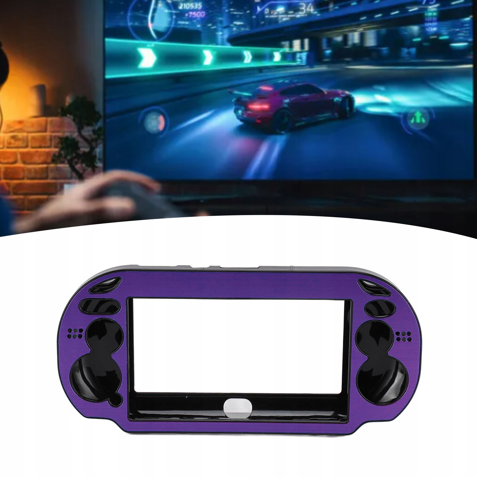Fioletowa twarda osłona skorupy do etui ochronnego ze stopu aluminium PS Vita 1000