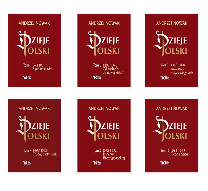 6W1 DZIEJE POLSKI TOM 1-6 - ANDRZEJ NOWAK