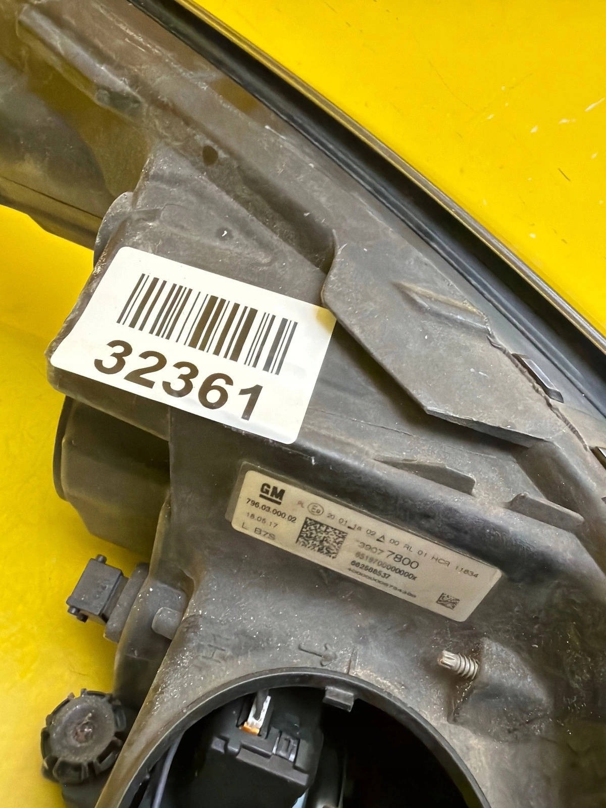 light left front Opel Astra K 5 V lens+Led 39077800