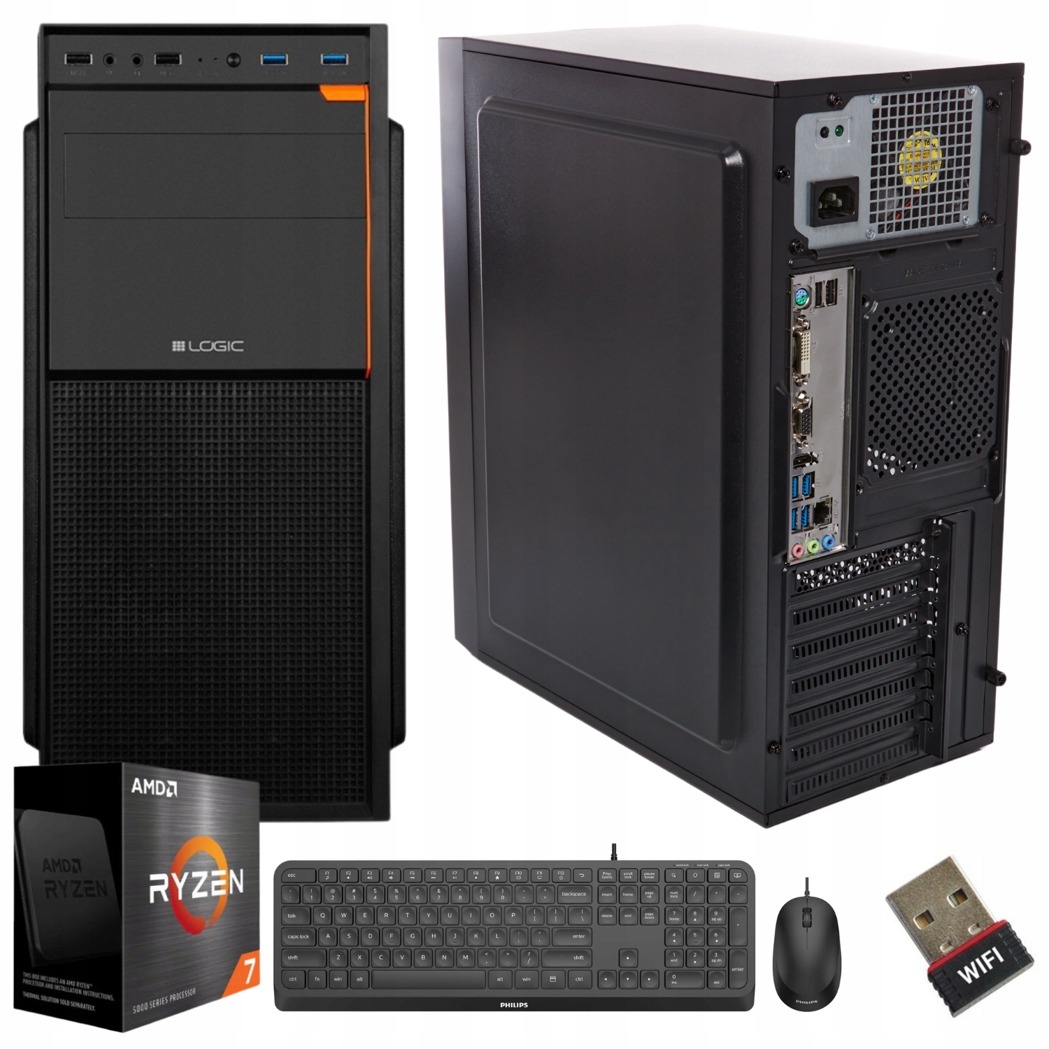 

Komputer Stacjonarny Ryzen 7 16GB 512SSD WIN11 DVD