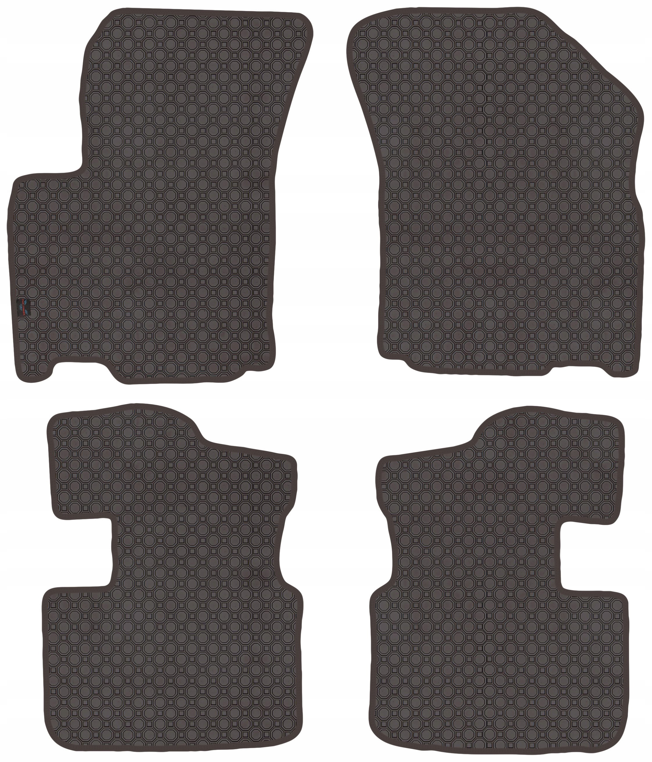 Fiat Sedici 2006-2014 Koberce guma Brąz