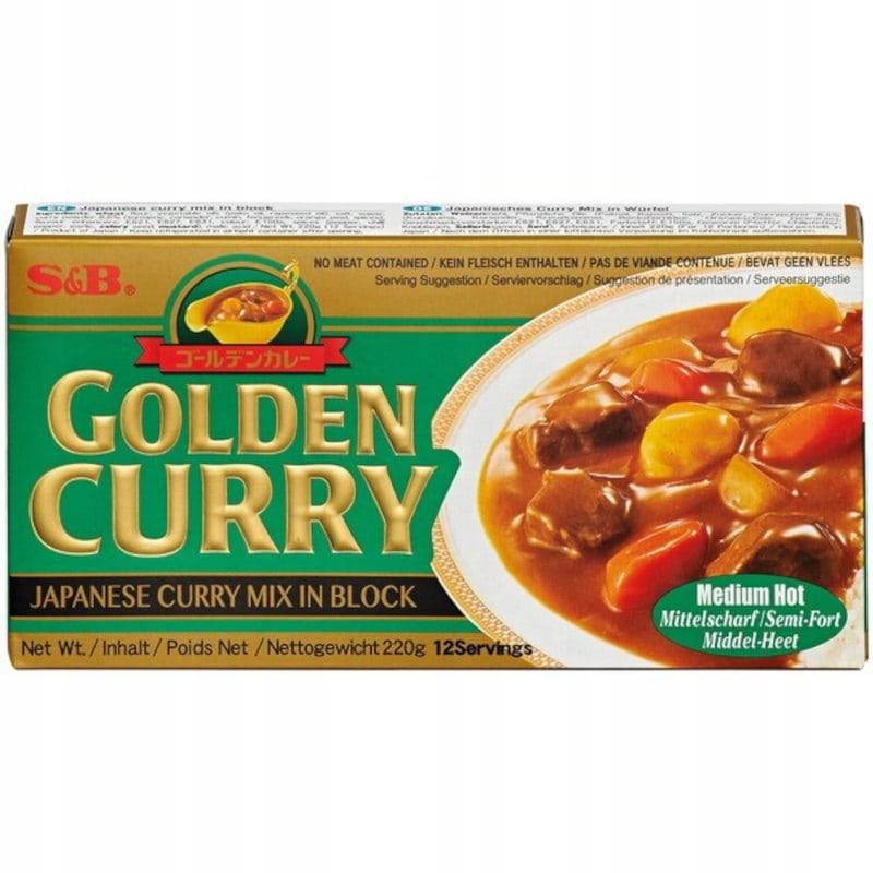 

Golden Curry Medium S&b średnio ostre przyprawa