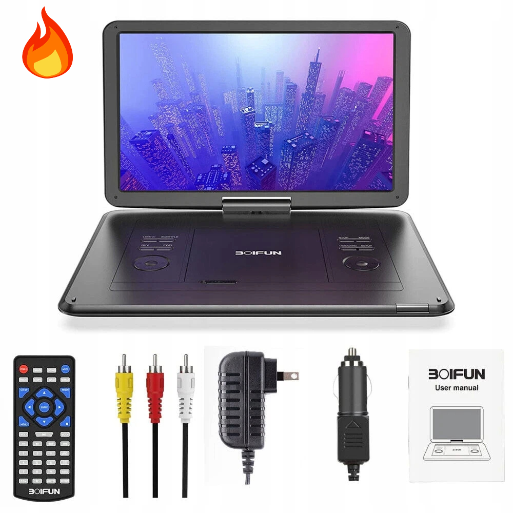 Přenosný DVD Přehrávač 17.5" Videoherní Konzole S Dálkovým Ovládáním 5000MAH