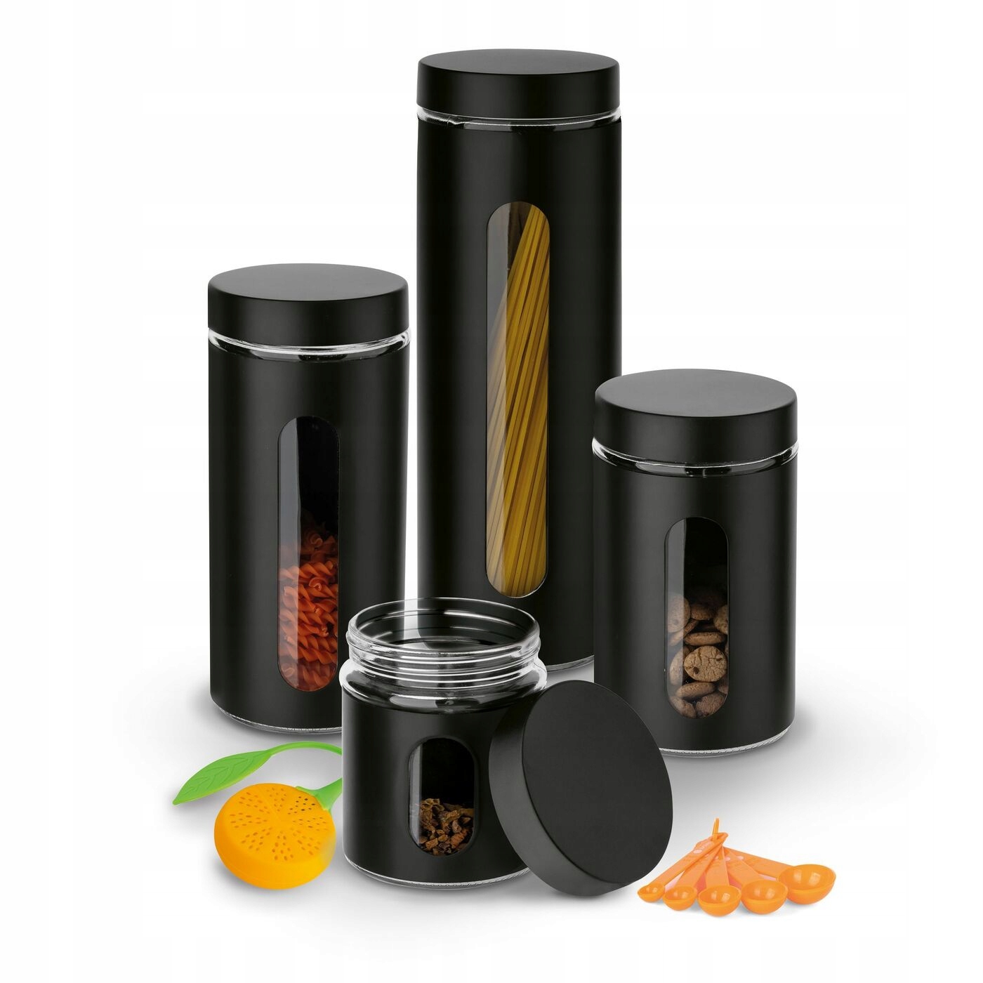 

Ozdobny Słoik Szklany zaparzacz 10 El Zestaw Tadar