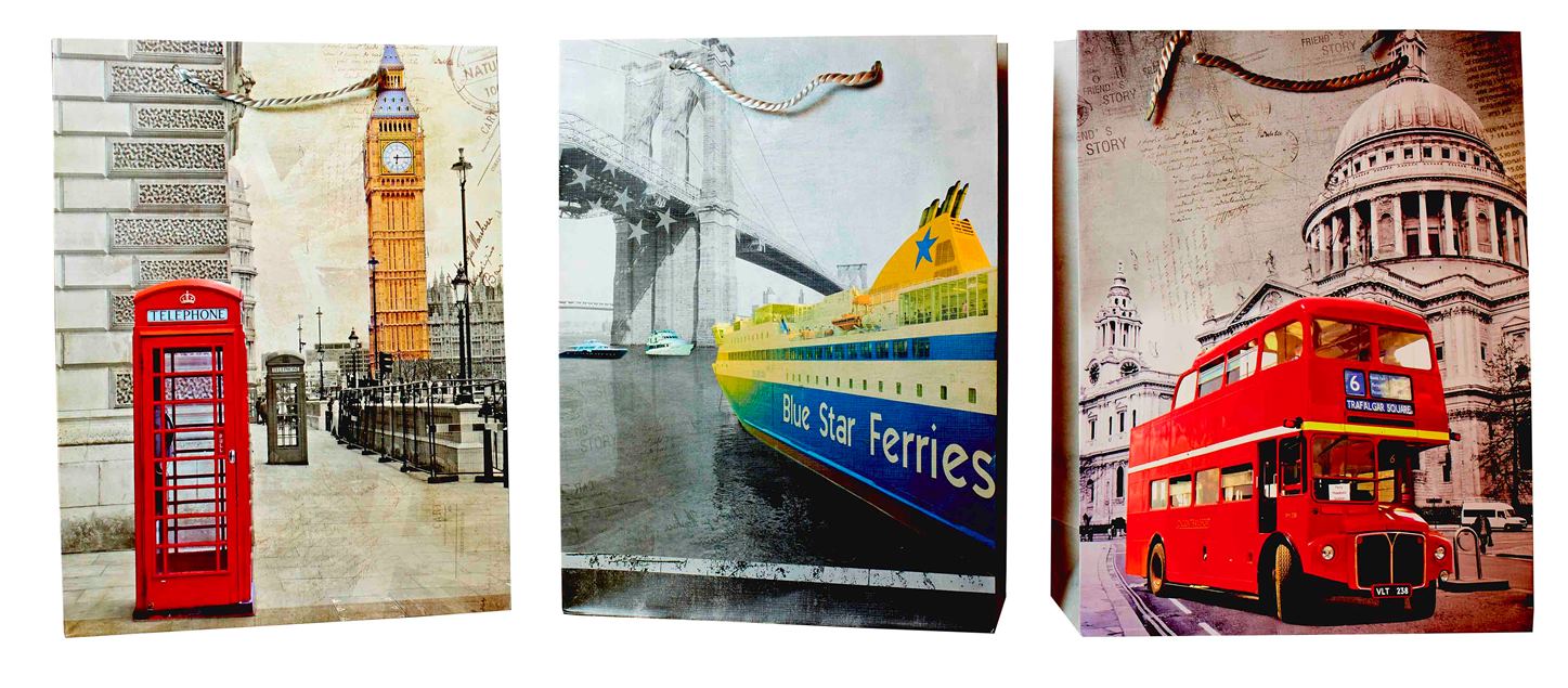 

Torebka prezentowa ekologicz 30x40cm ozdobna 12szt