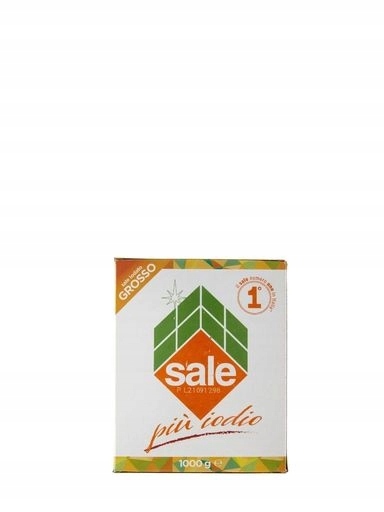 Levně 10x Italská hrubá jodovaná sůl 1 kg Grosso