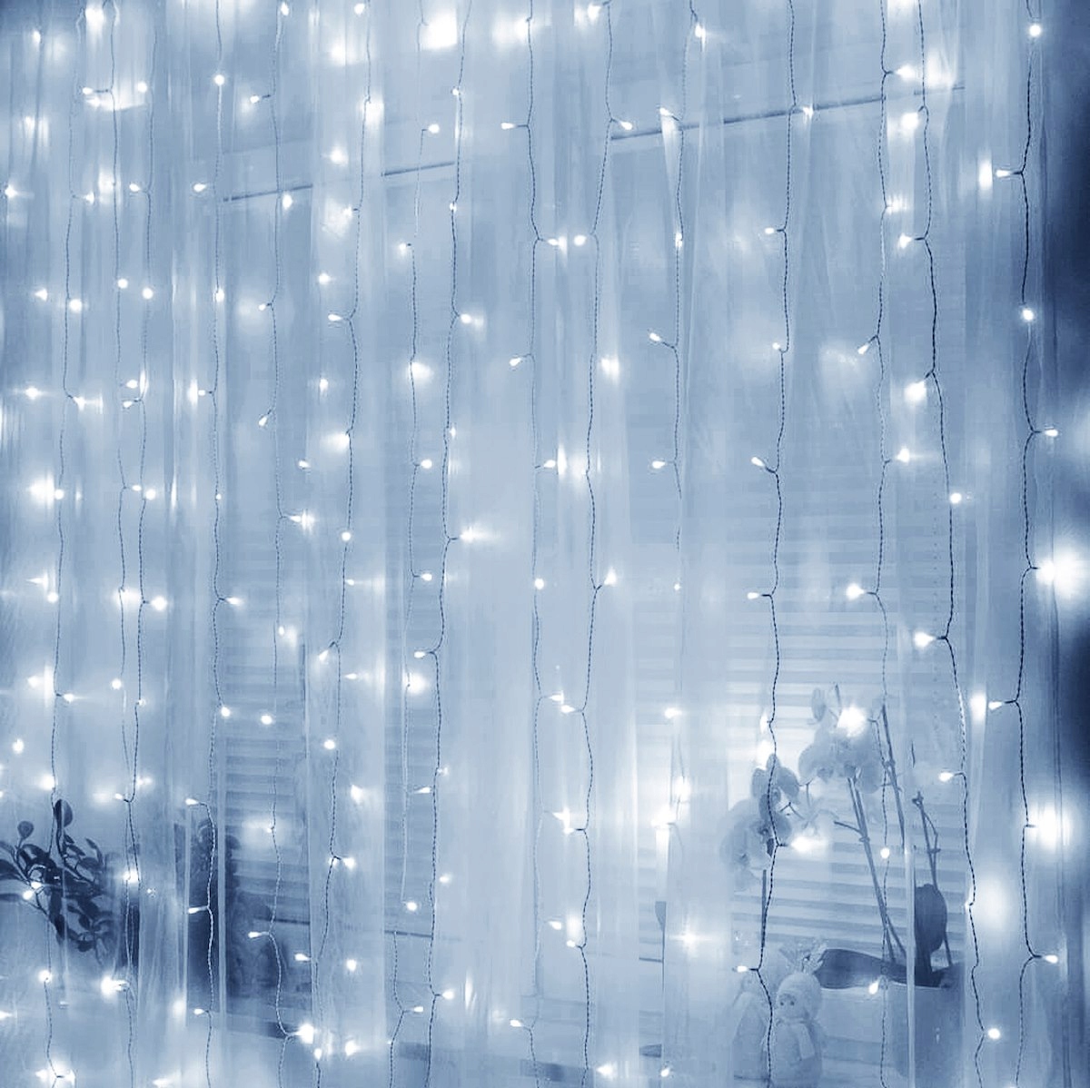 LAMPKI USB WISZĄCE SOPLE DRUCIKI KURTYNA 300 LED Stan opakowania oryginalne