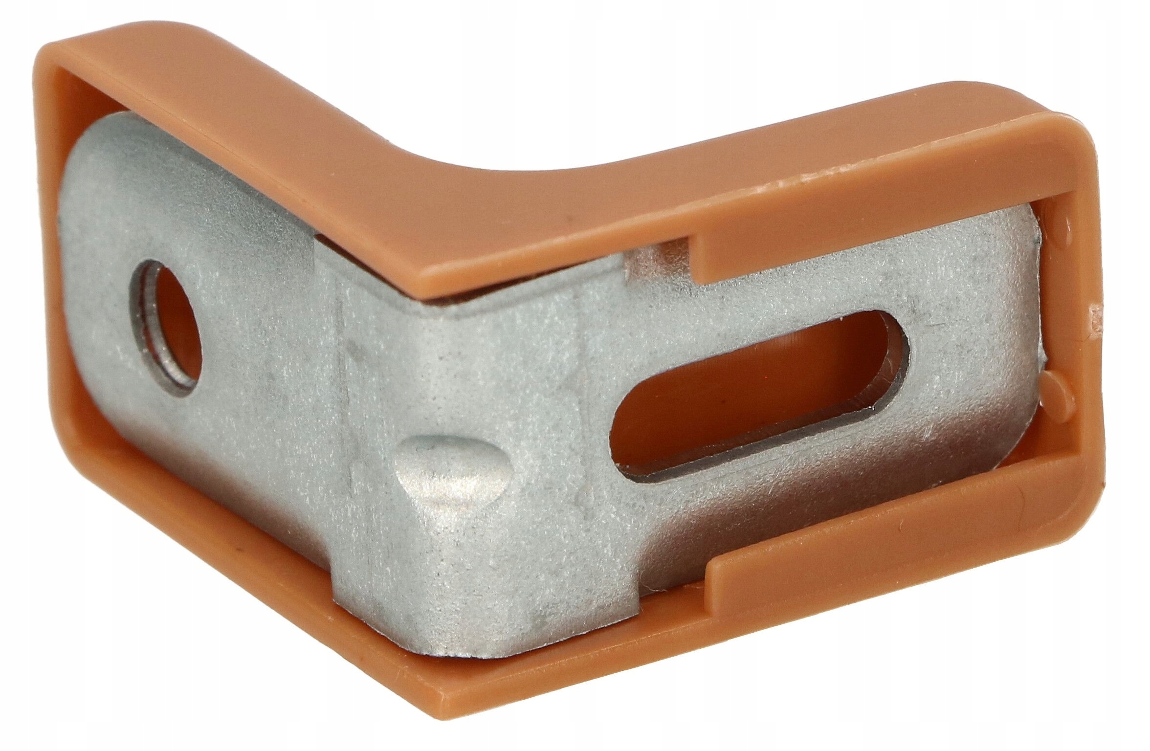 KOMANDOREK KĄTOWNIK METALOWY Z ZAŚLEPKĄ ORZECH Wysokość 1 mm