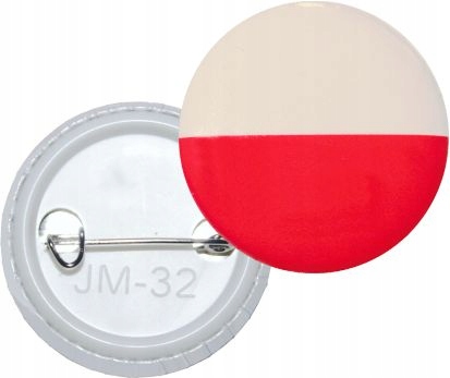 

Button Flaga Polski przypinka 32 mm