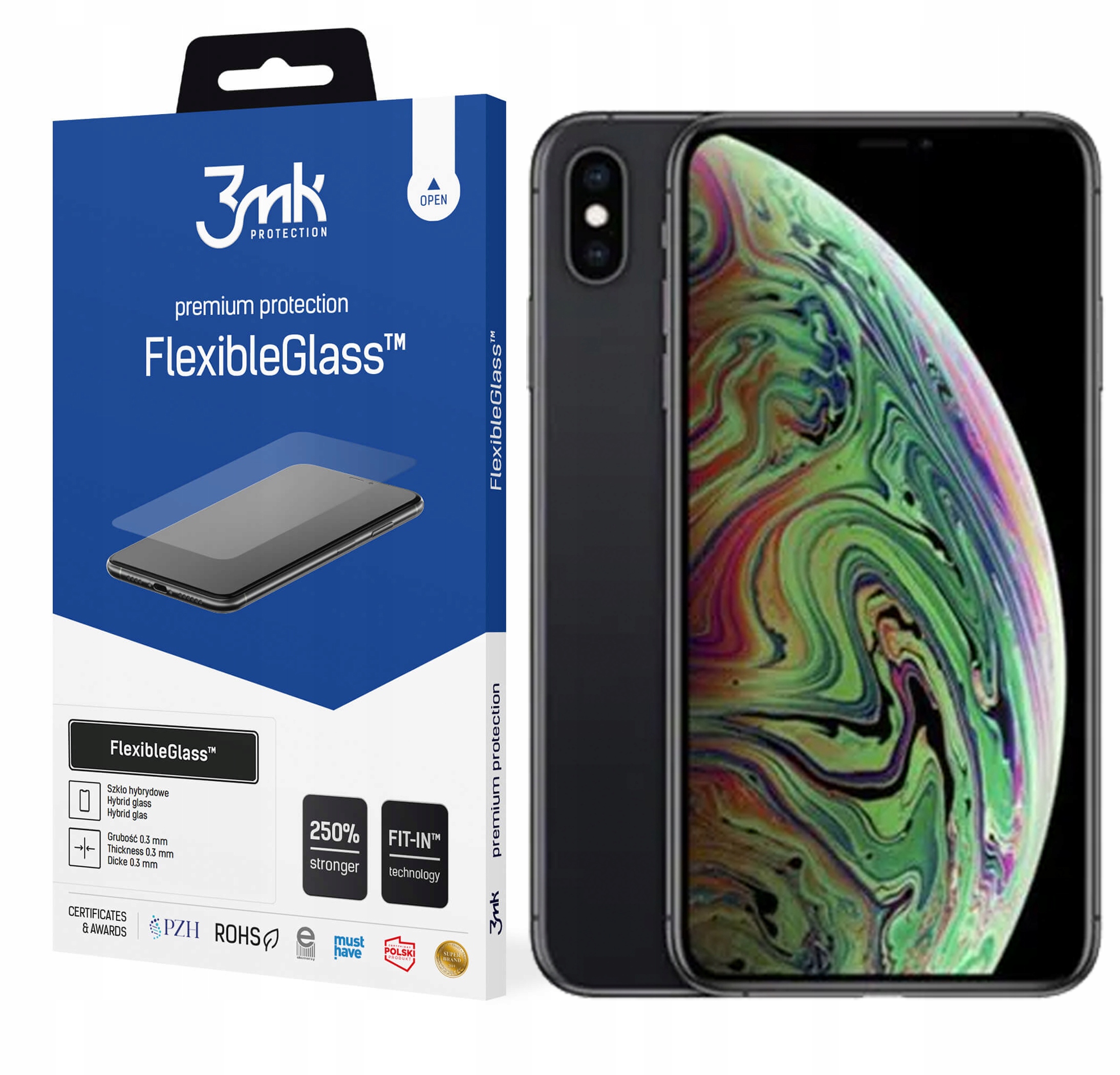 

Szkło 3MK FlexibleGlass do iPhone Xs