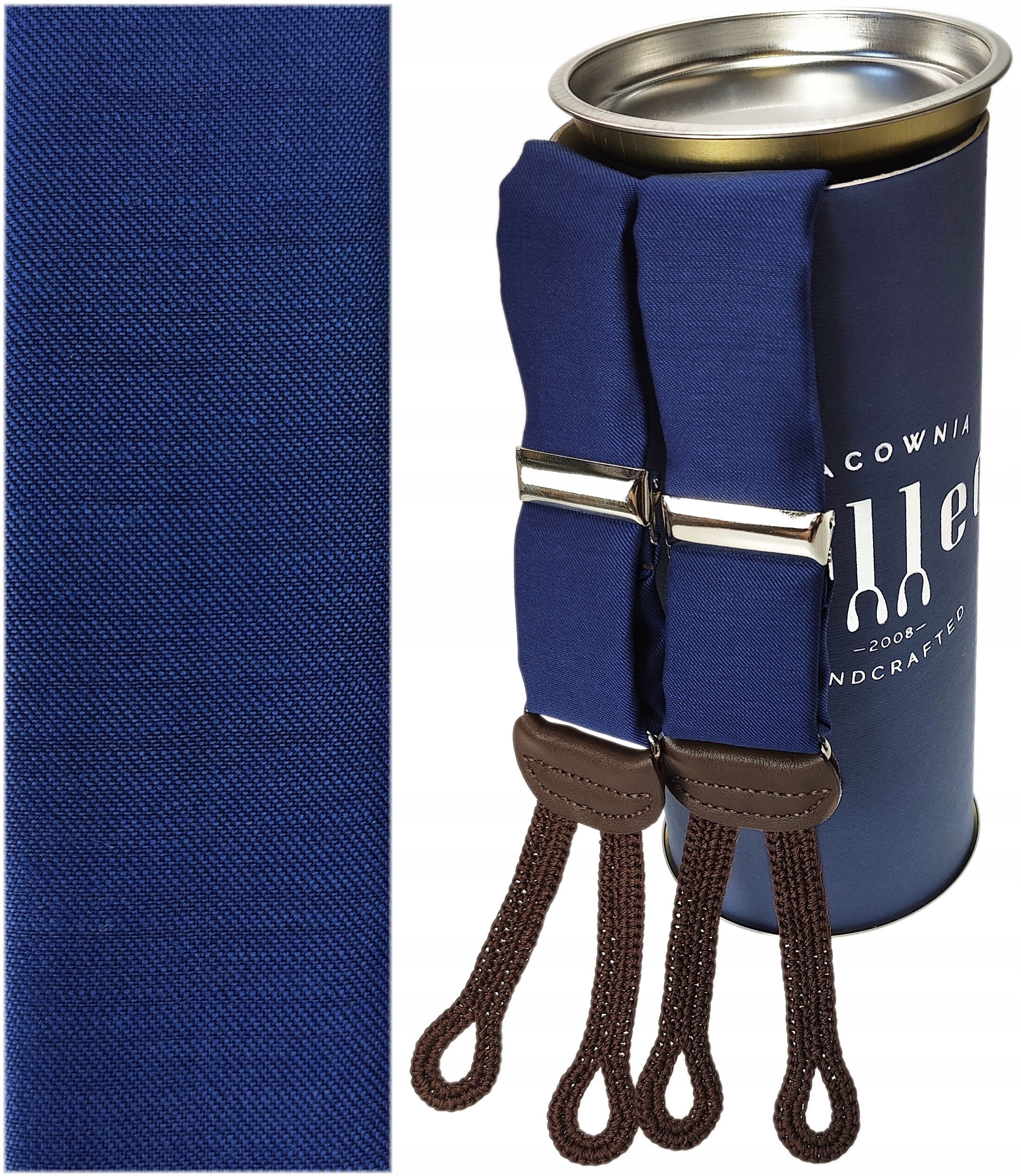 SZELKI DO SPODNI JASNY GRANAT NA GUZIKI WEŁNA 100%