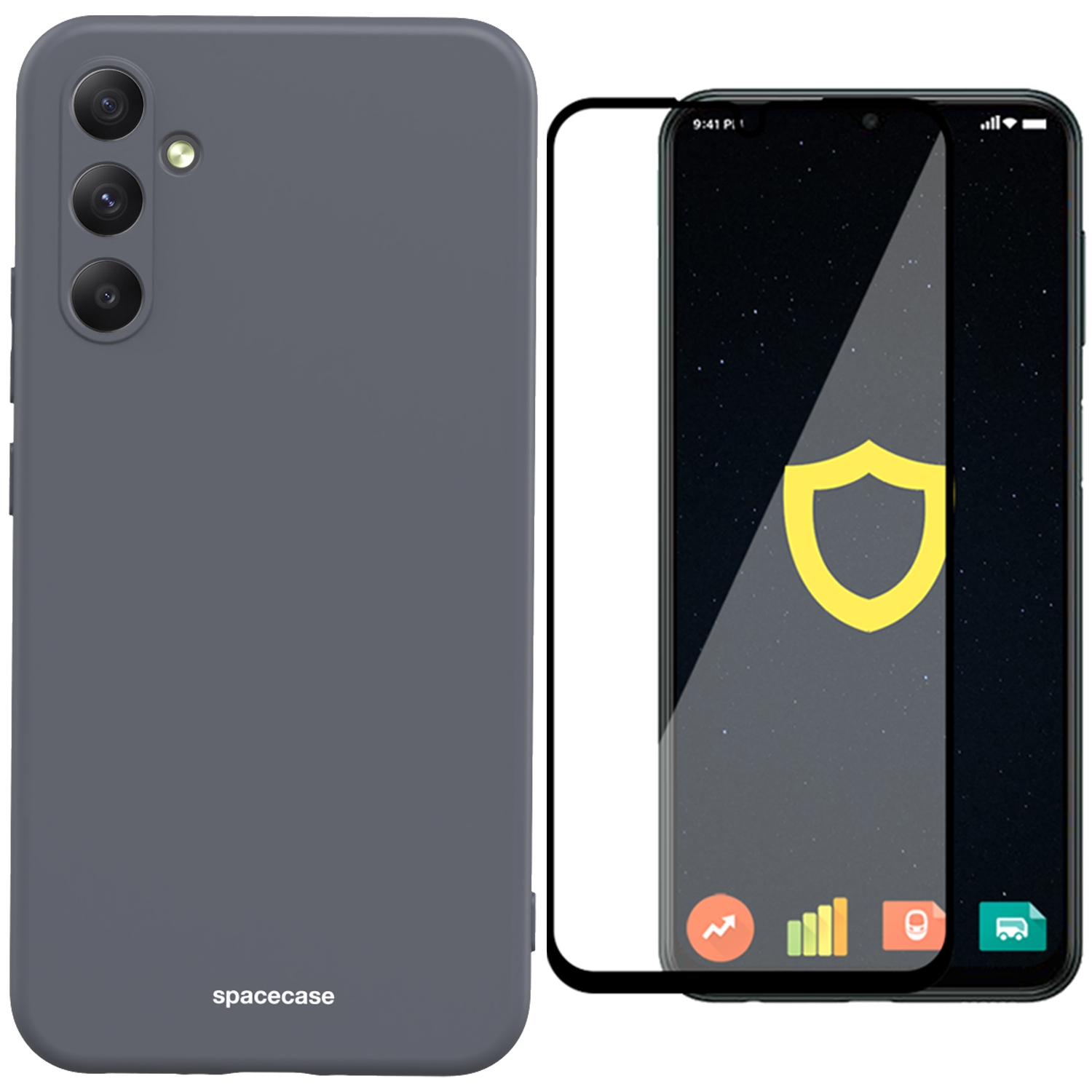 

Etui Do Galaxy A34 5G Spacecase Pełne Szkło
