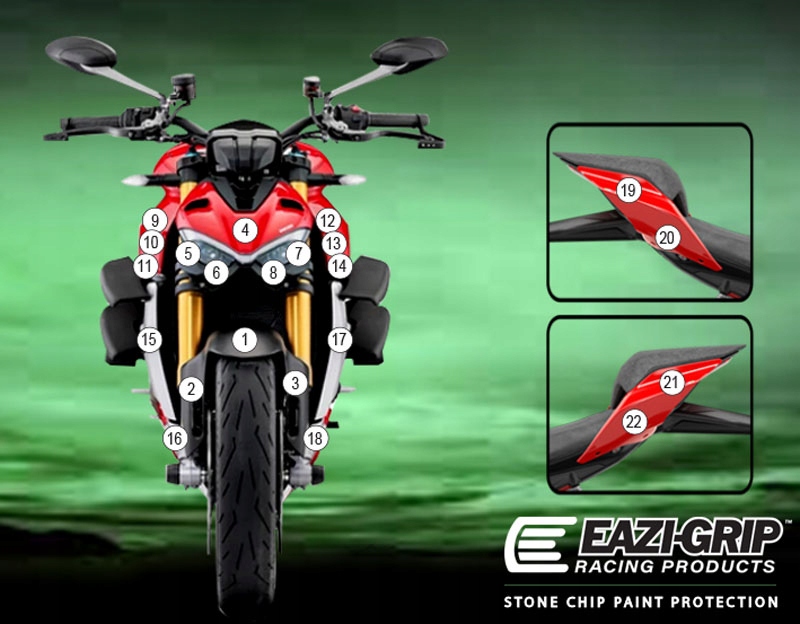 Fólia Na Deflektory Ducati Streetfighter V4 2020-