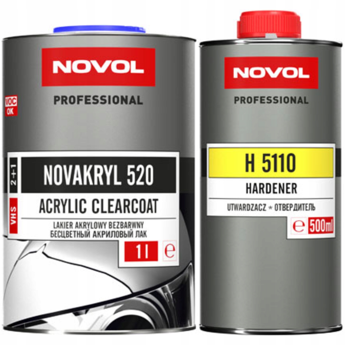 NOVOL NOVAKRYL 520 глянцевый акриловый лак VHS 1,5 л