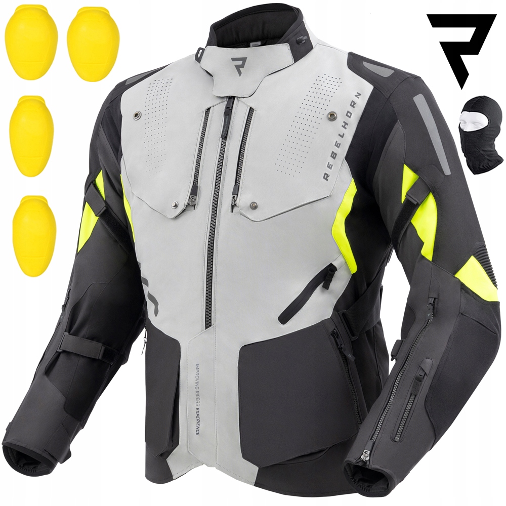 Motocyklová Bunda Rebelhorn Hiker IV Textilná Vodotesná Darčeky