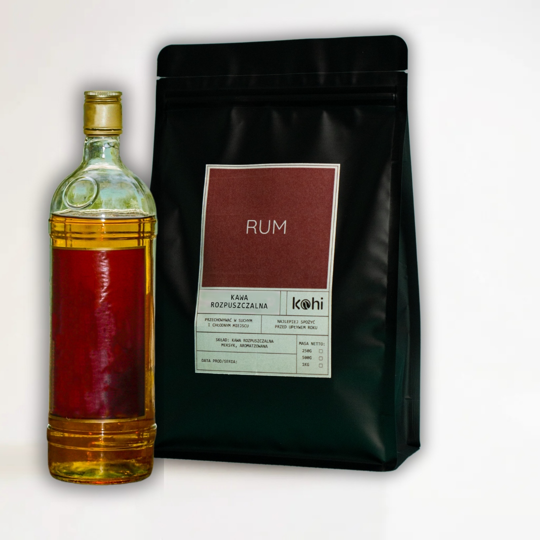 Káva instantní s příchutí Rumu 1 kg Kohi Rumová