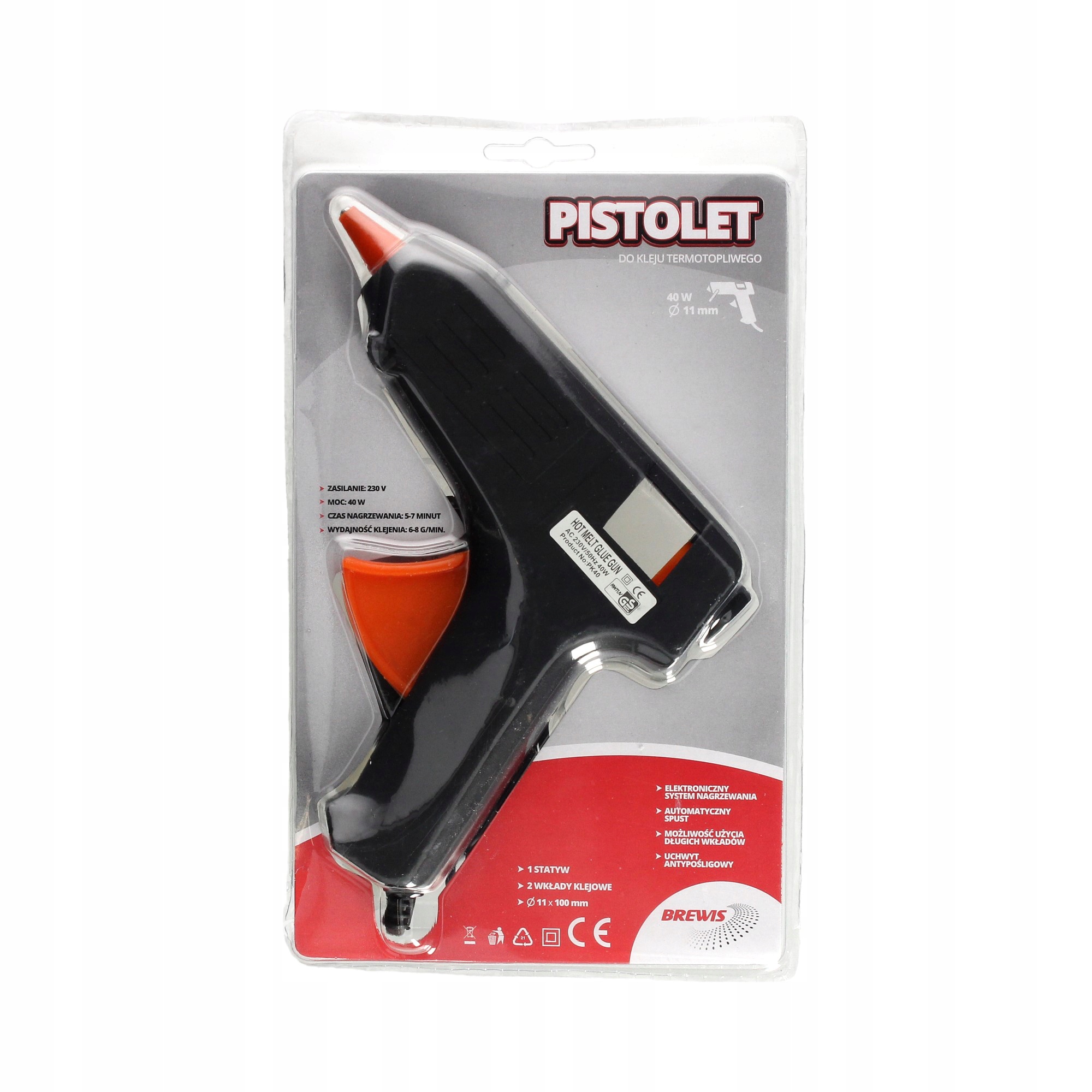 

Pistolet do kleju 40W Brewis PK40