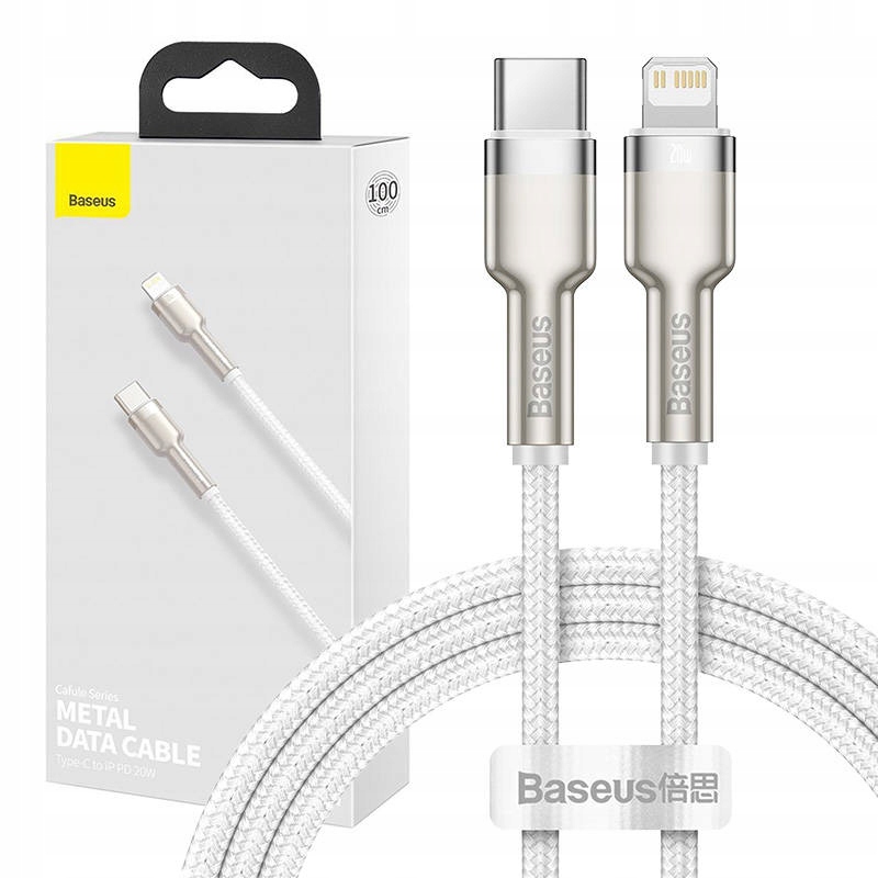 BASEUS MOCNY KABEL DO IPHONE PRZEWÓD USB TYPU C DO LIGHTNING PD QC 20W 1M