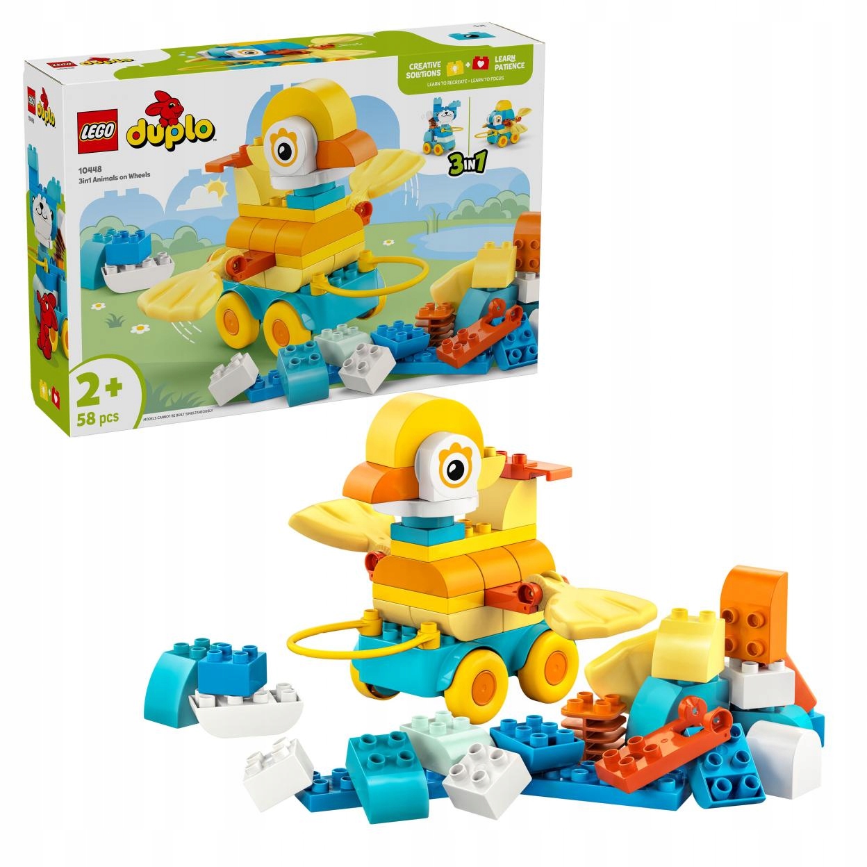 Lego(r) Duplo 10448 3v1 zvířátka na kolečkách