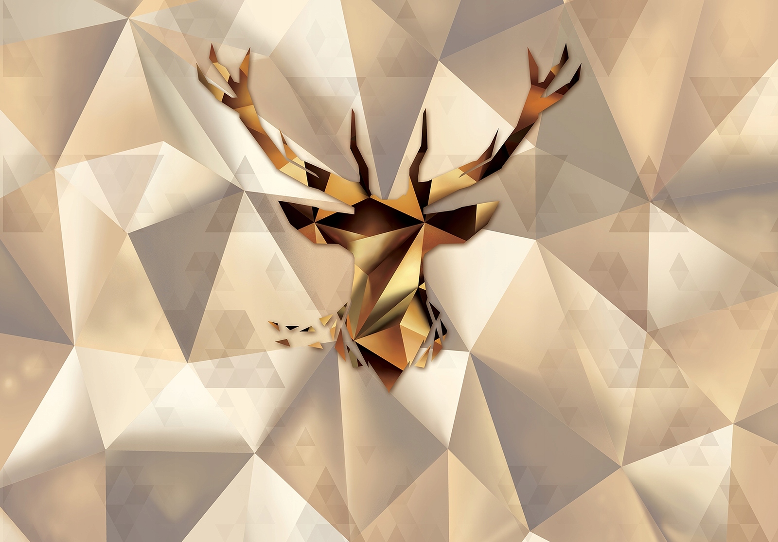 Tapeta Jeleň geometrický abstrakcia minimalizmus moderný 400x280 lepidlo