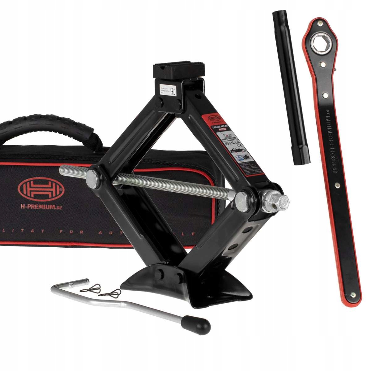Premium podnośnik trapezowy Heyner Black Edition 1,5t
