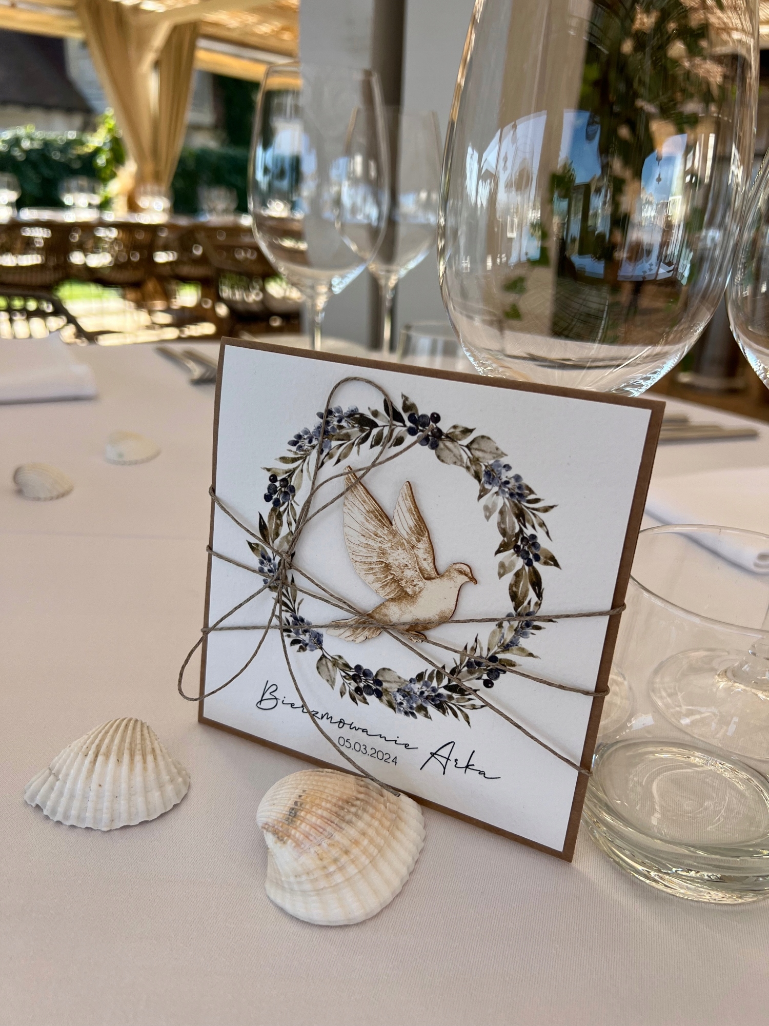 Ručně vyráběné přání na biřmování suvenýr biřmování jménem