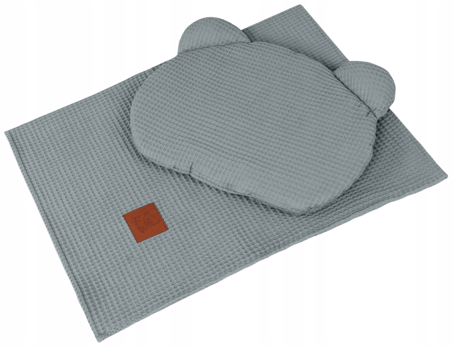 

Komplet Kocyk 75x100 Poduszka Teddy Waffle Letni