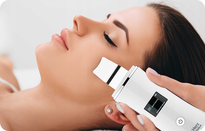 Peeling Kawitacyjny Bezprzewodowy 5w1 Herz Medical Zasilanie akumulatorowe