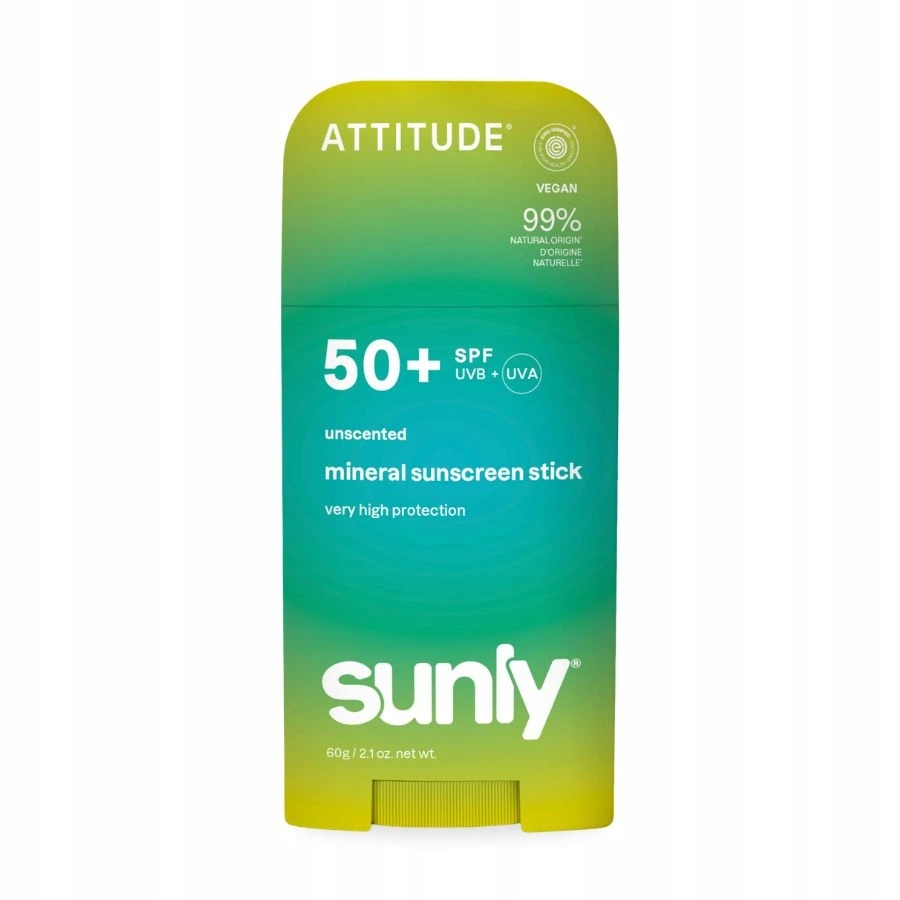 Minerální opalovací krém Attitude Sunly (spf 50) bez vůně 60 g