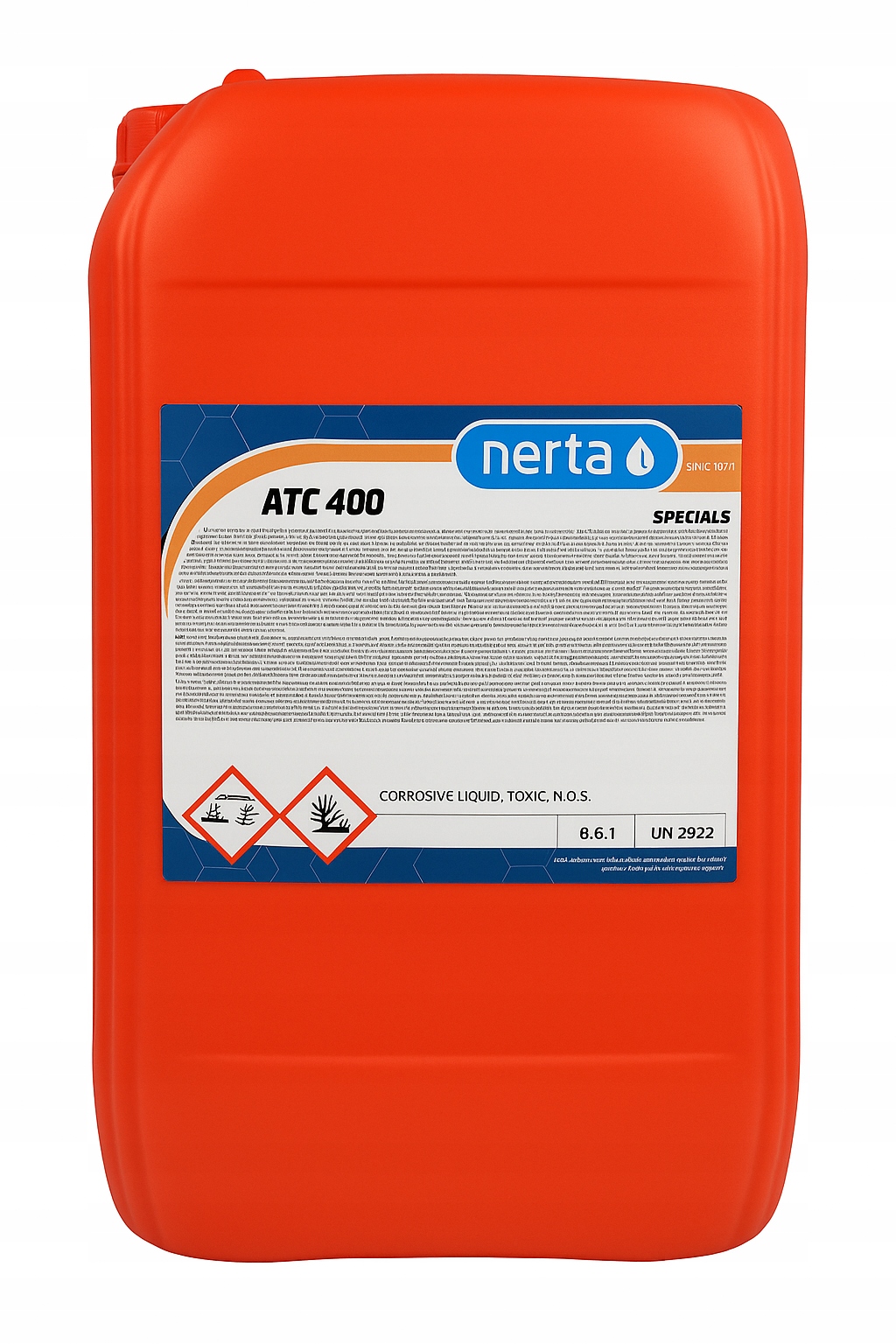 Nerta Atc 400 20L Mocny Kwas do mycia Aluminium kół felg zbiorniki Cystern
