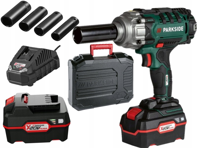 PARKSIDE Akumulatorowy klucz udarowy PASSK 20-Li B2, Smart 4 Ah