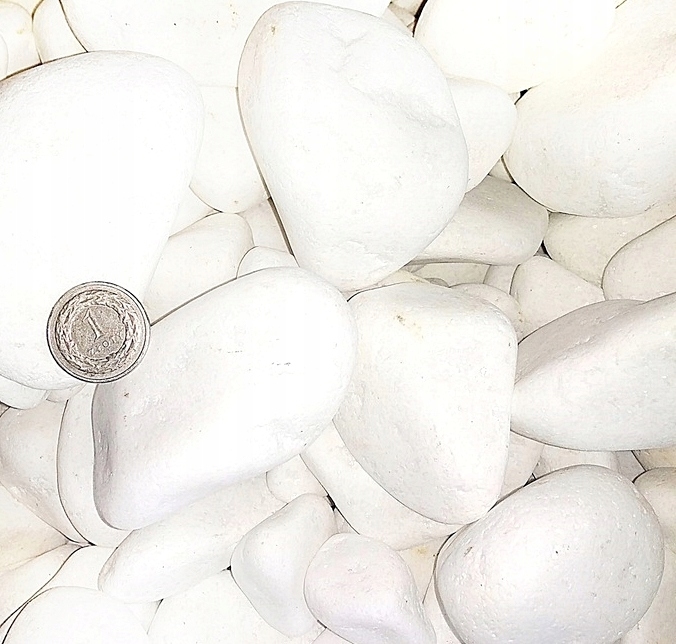 Bílé kameny oblázky 25-35 mm Thassos oblázek bílý kámen Řecko 25 kg