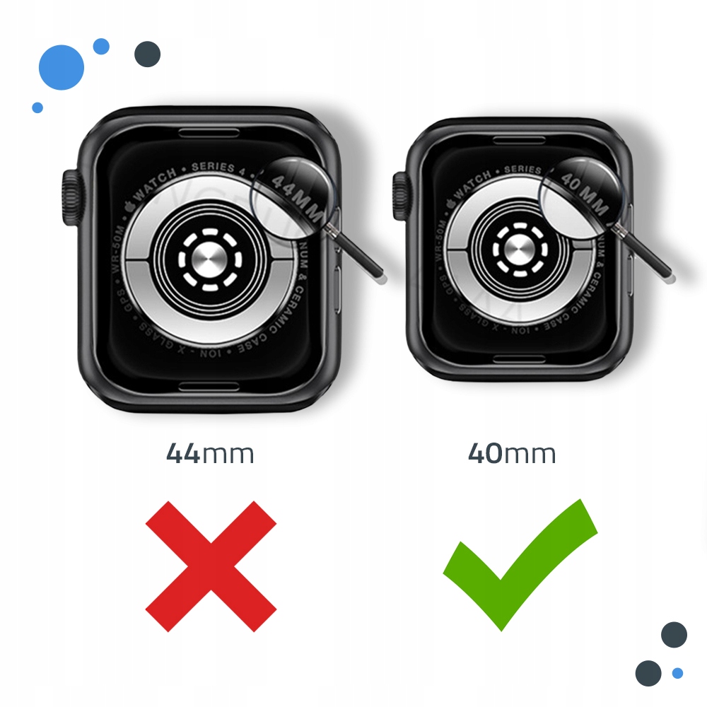 ETUI CASE + SZKŁO 2w1 DO APPLE WATCH 4/5/6/SE 40mm Kolor bezbarwny