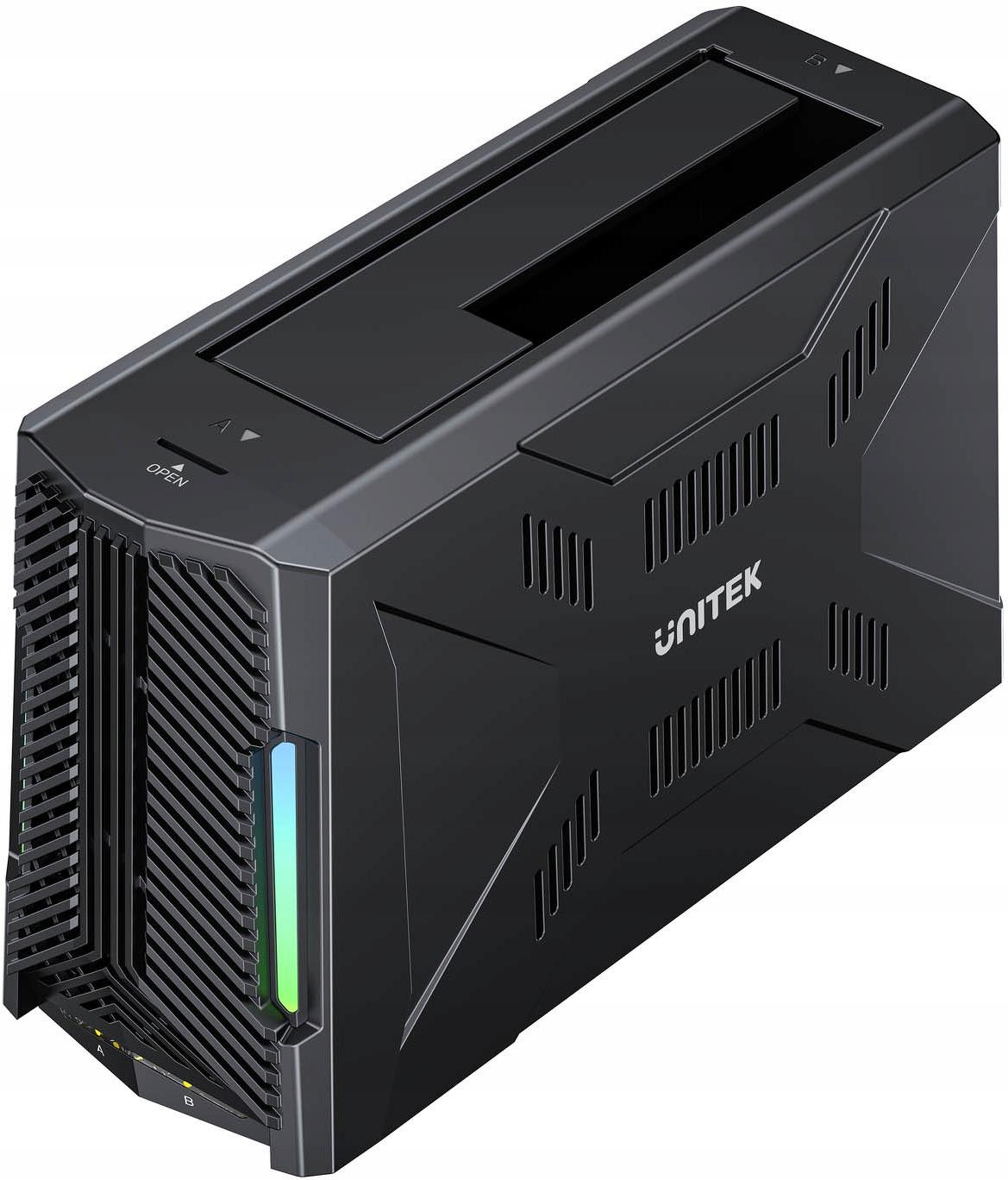 Unitek Dokovacia stanica, 1x disk M.2 NVMe, 1x disk Sata, Usb-c 10 Gbps