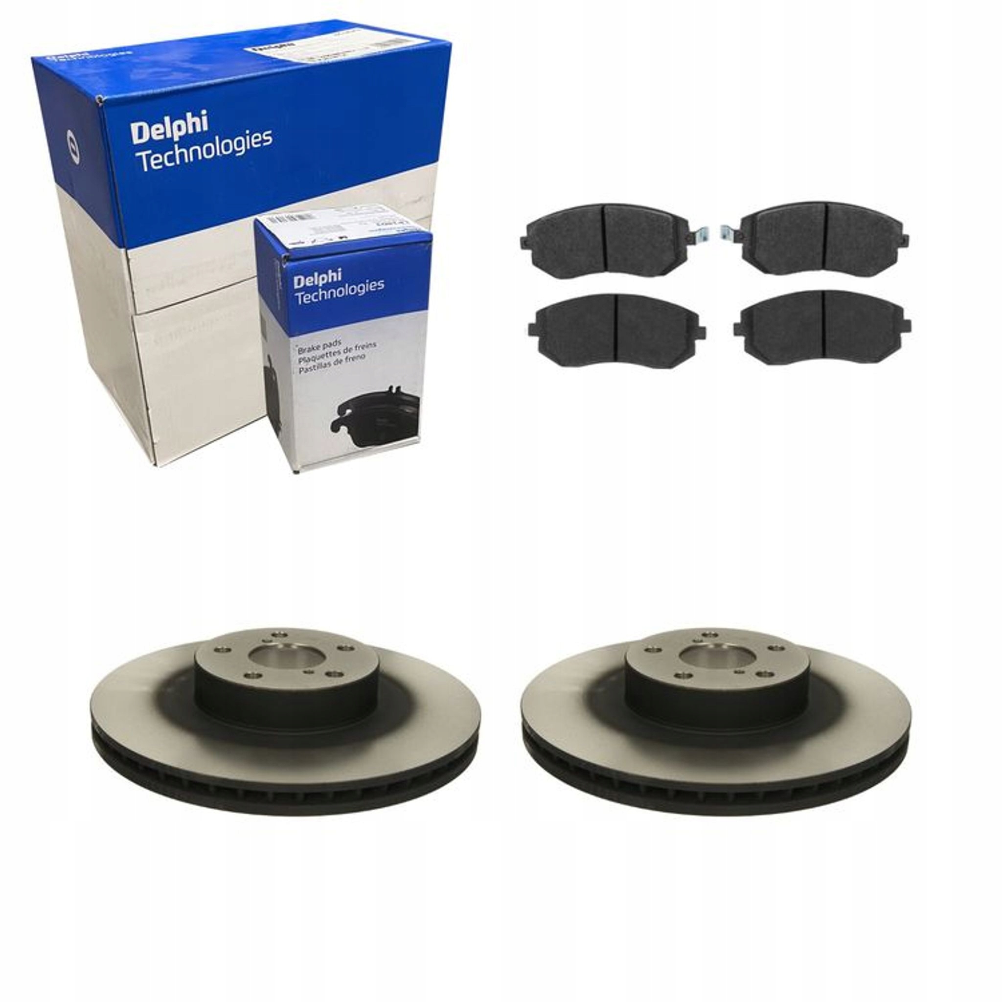 2× Delphi BG3413 тормозной диск тормозные колодки перед LP1718