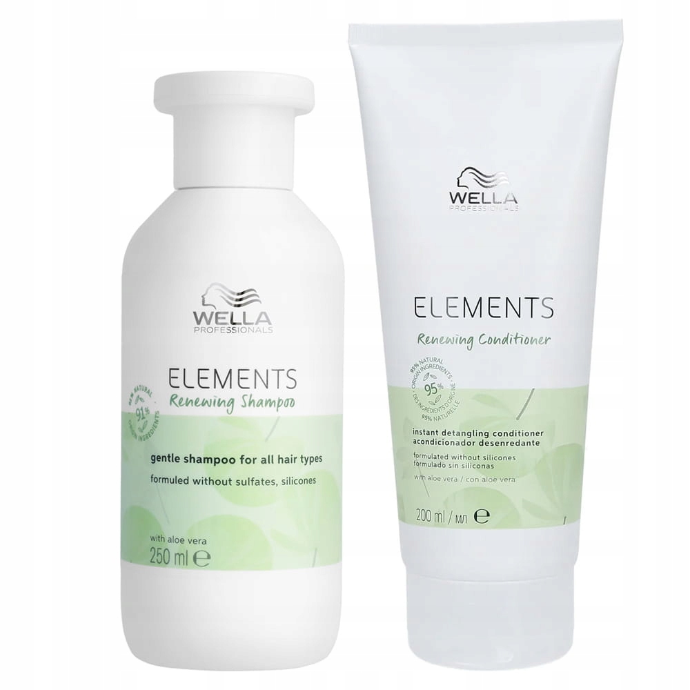 Wella Elements Renewing zestaw do każdego rodzaju włosów szampon odżywka