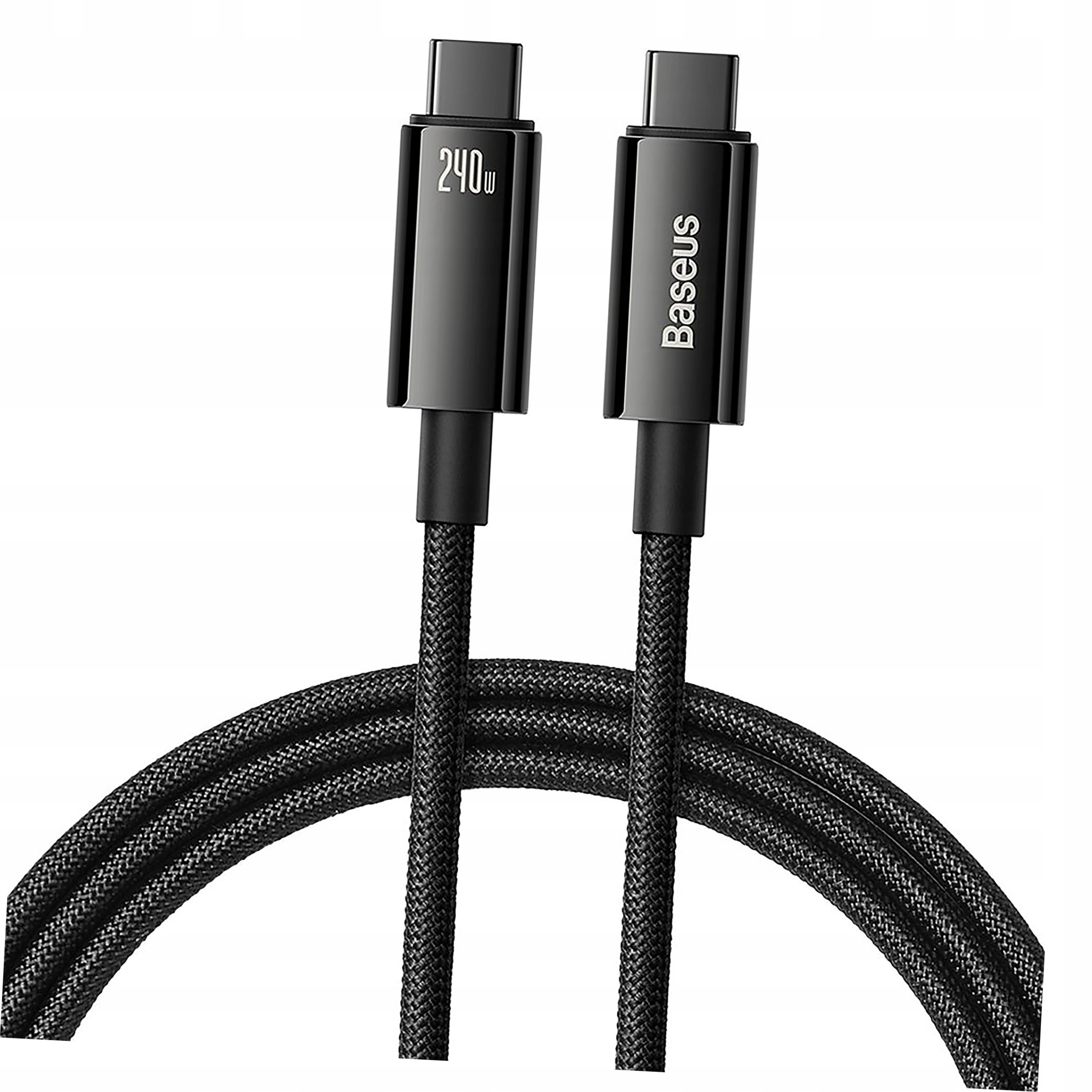 Kabel Baseus CAWJ040001 Usb-c Usb-c 240W 480Mb/s 1m czarny