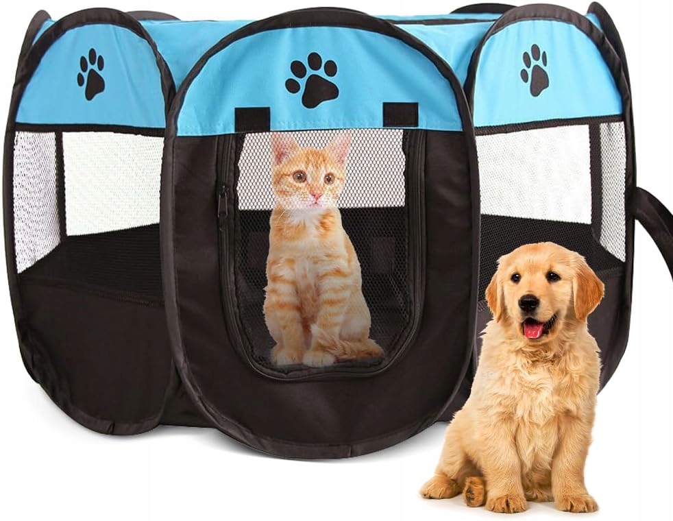 2 x Kotec Pro Zvířata Psa Kočku Osmiúhelníková 74 x 74 x 43 cm