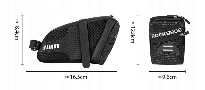 Torba na rower ROCKBROS torba podsiodłowa C29-BK Materiał dominujący nylon