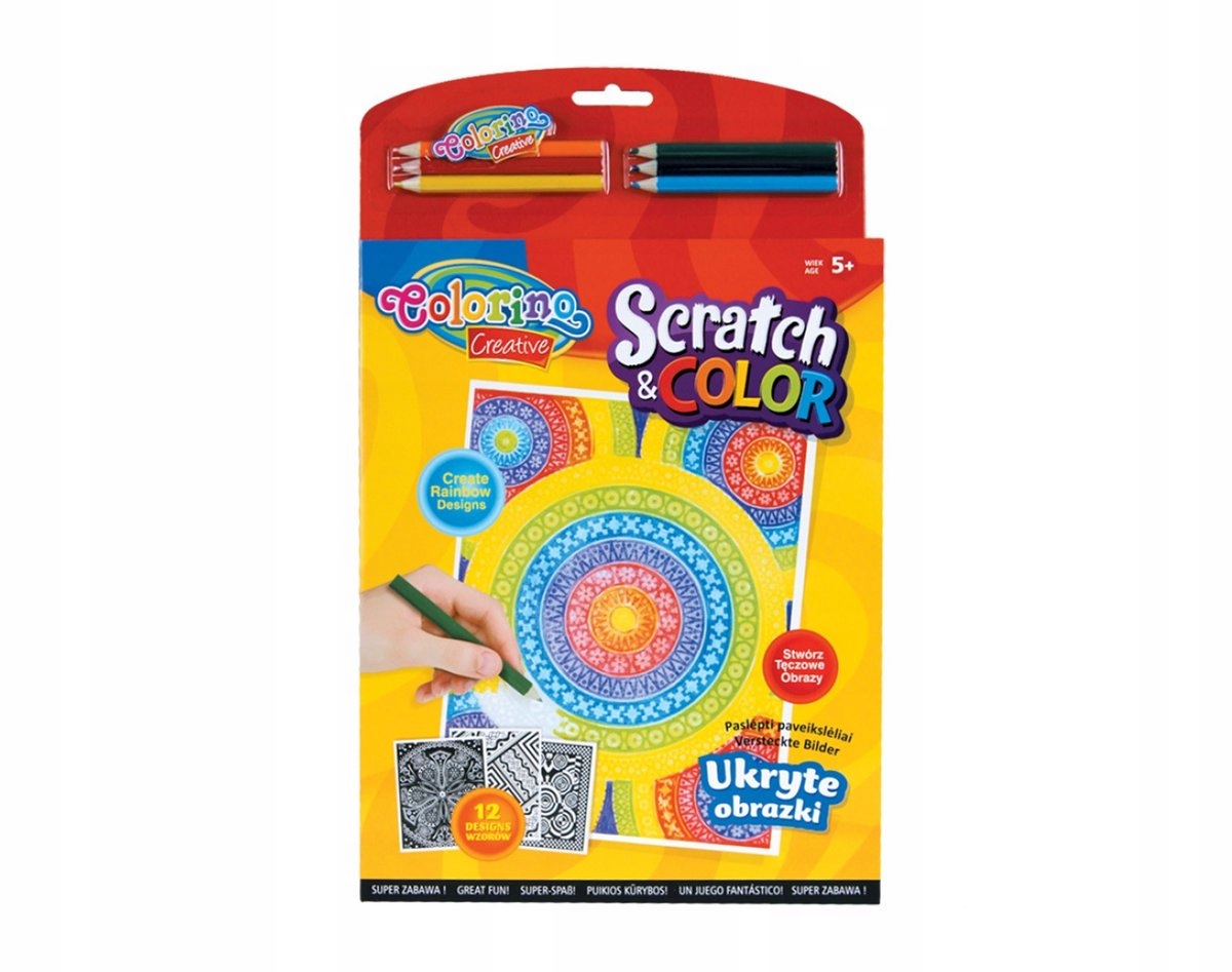 

Colorino Scratch And Color Ukryte Obrazki 12 Kart