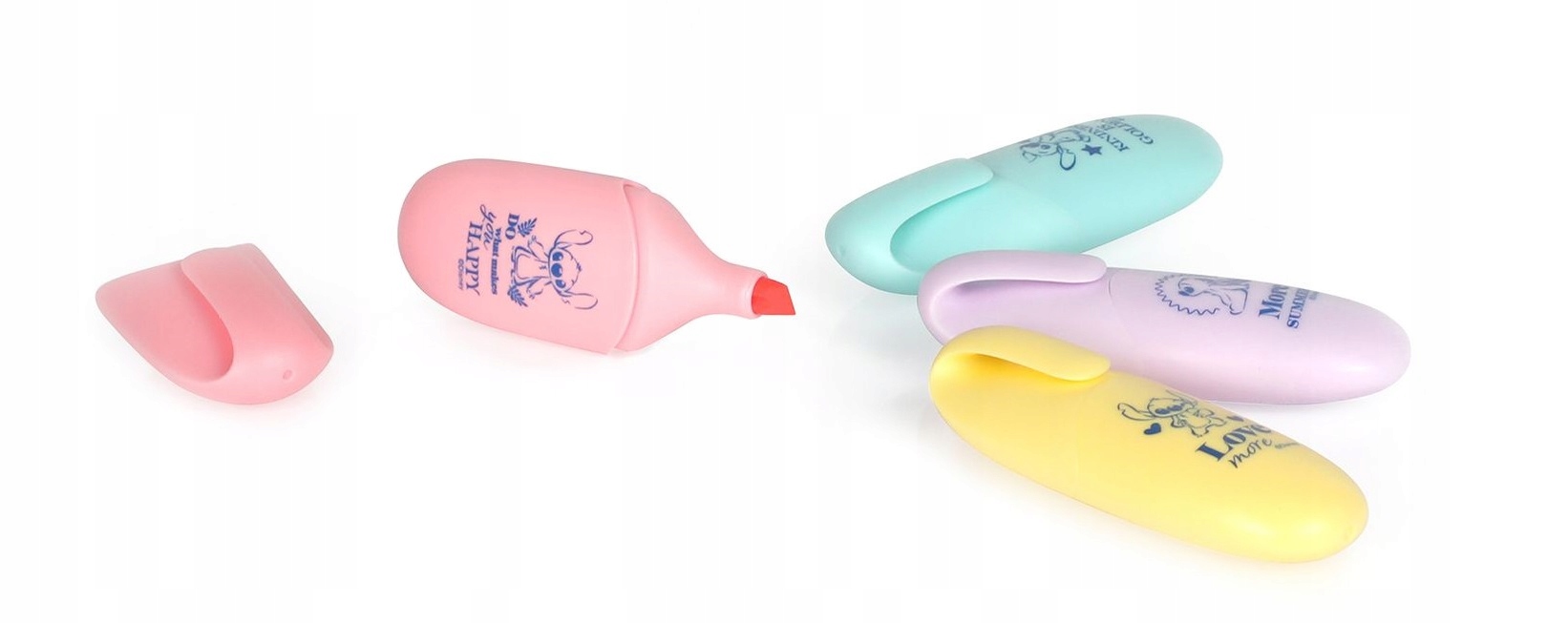 Coolpack Disney Zakreślacze mini 4 pastelowe kolory Stitch 75347PTR EAN (GTIN) 5903686375347