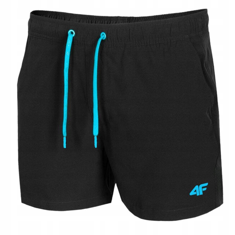 SPODENKI MĘSKIE 4F SZORTY KĄPIELÓWKI SPORTOWE NA BASEN PLAŻOWE Kolor czarny