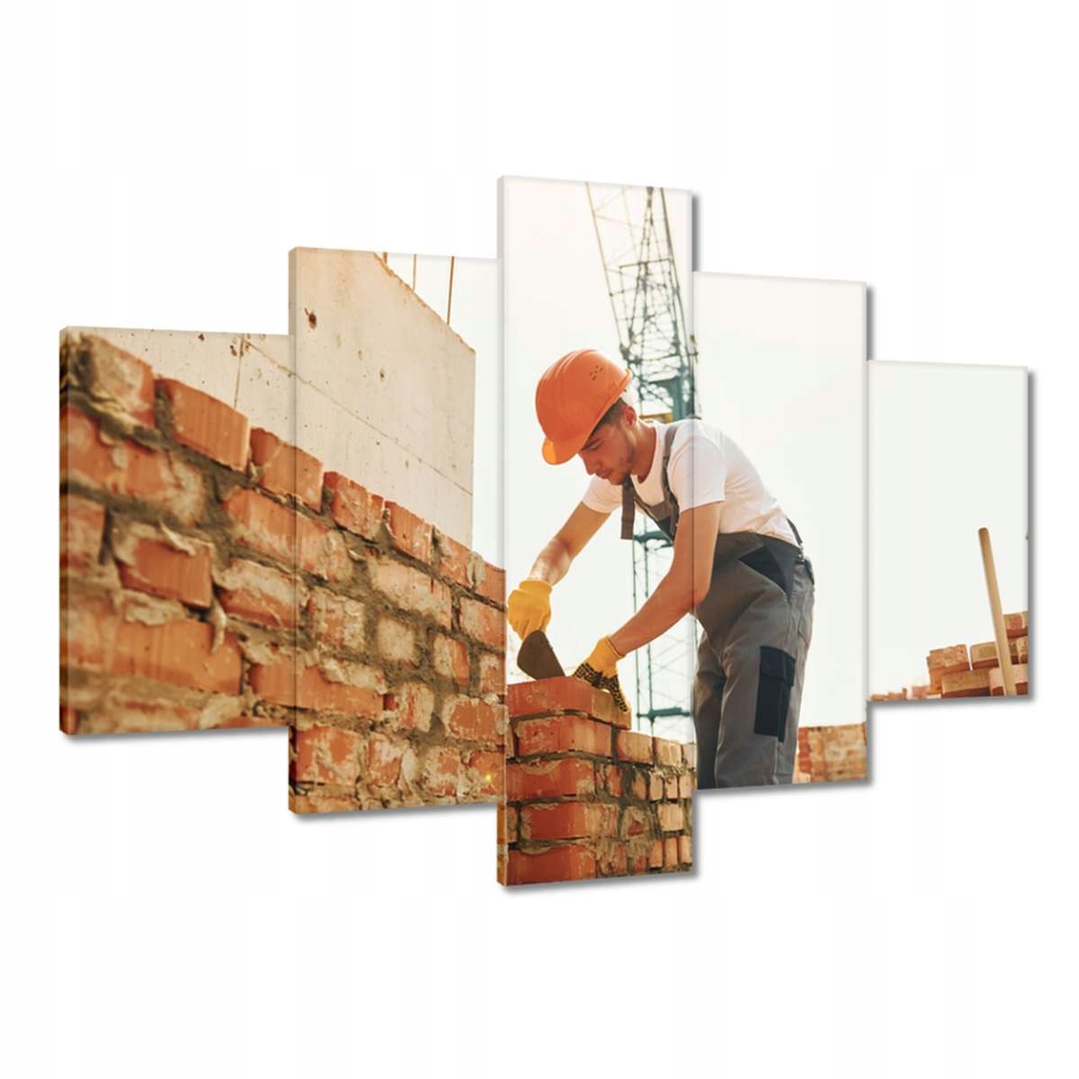Obrazy 150x105 Zdění stěny budovy