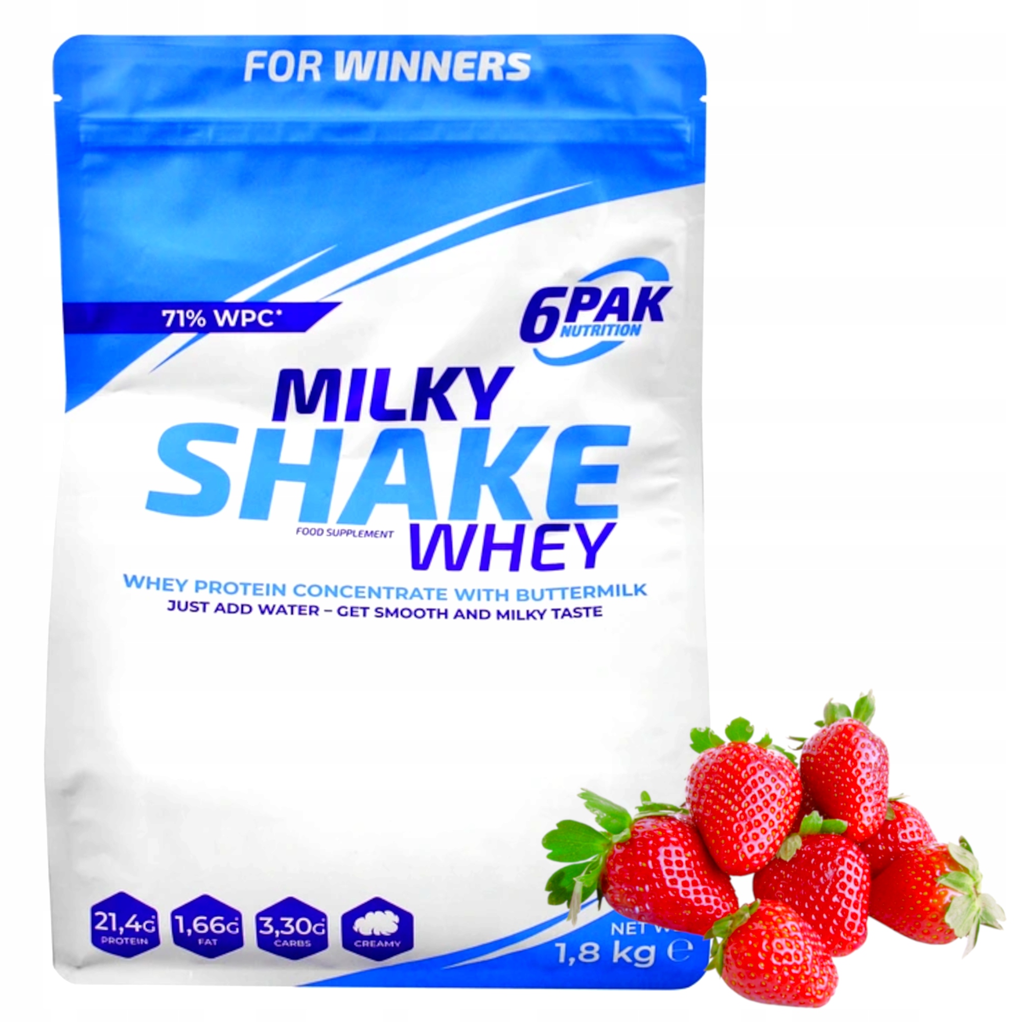Balení 6 Kusů Milky Shake Whey 1800G Bílkoviny S Lahodnými Příchutěmi